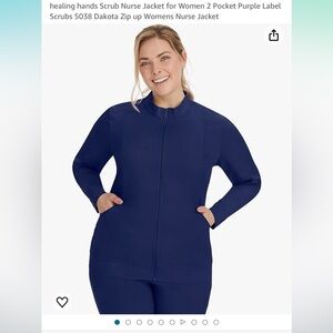 Healing Hands scrub jacket